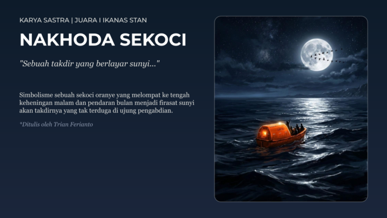 Cerpen: Nakhoda Sekoci